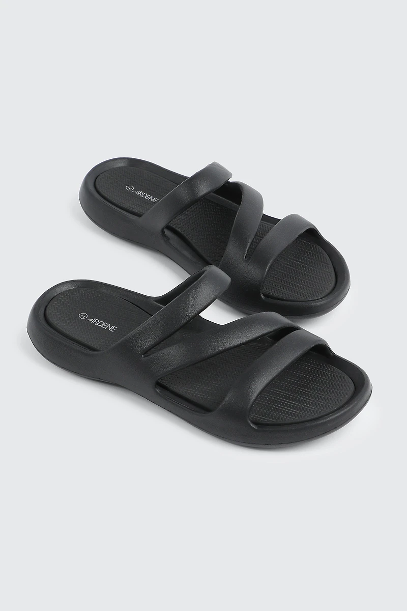 Lightweight Strappy Slide Sandals