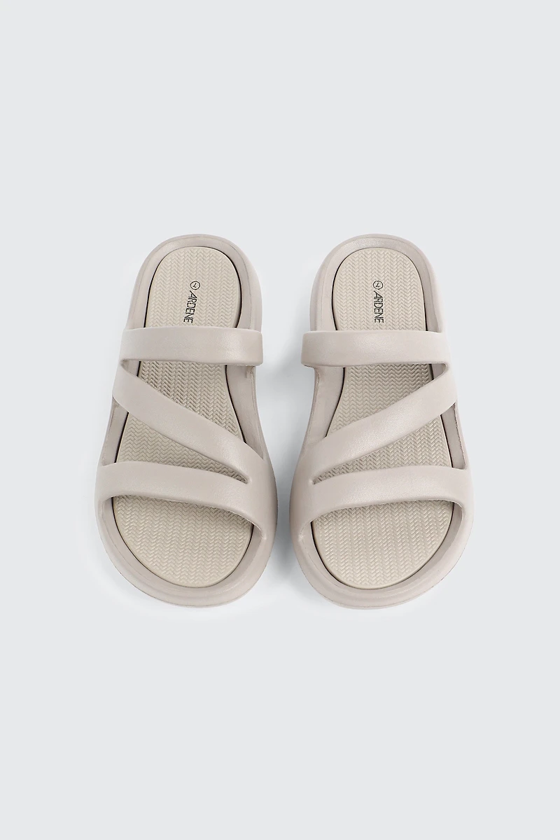 Lightweight Strappy Slide Sandals