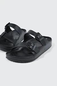 Double Band Slide Sandals