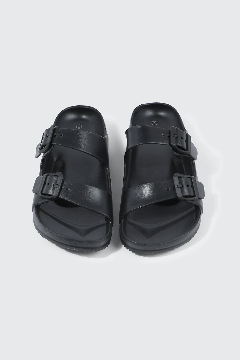 Double Band Slide Sandals
