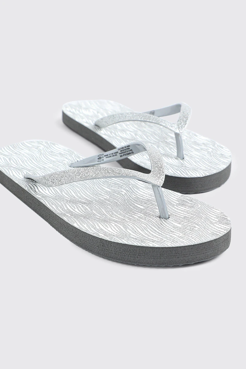 Sandales de plage à paillettes