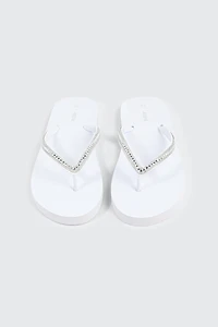 Rhinestone Straps Flip Flops