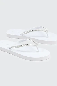 Rhinestone Straps Flip Flops