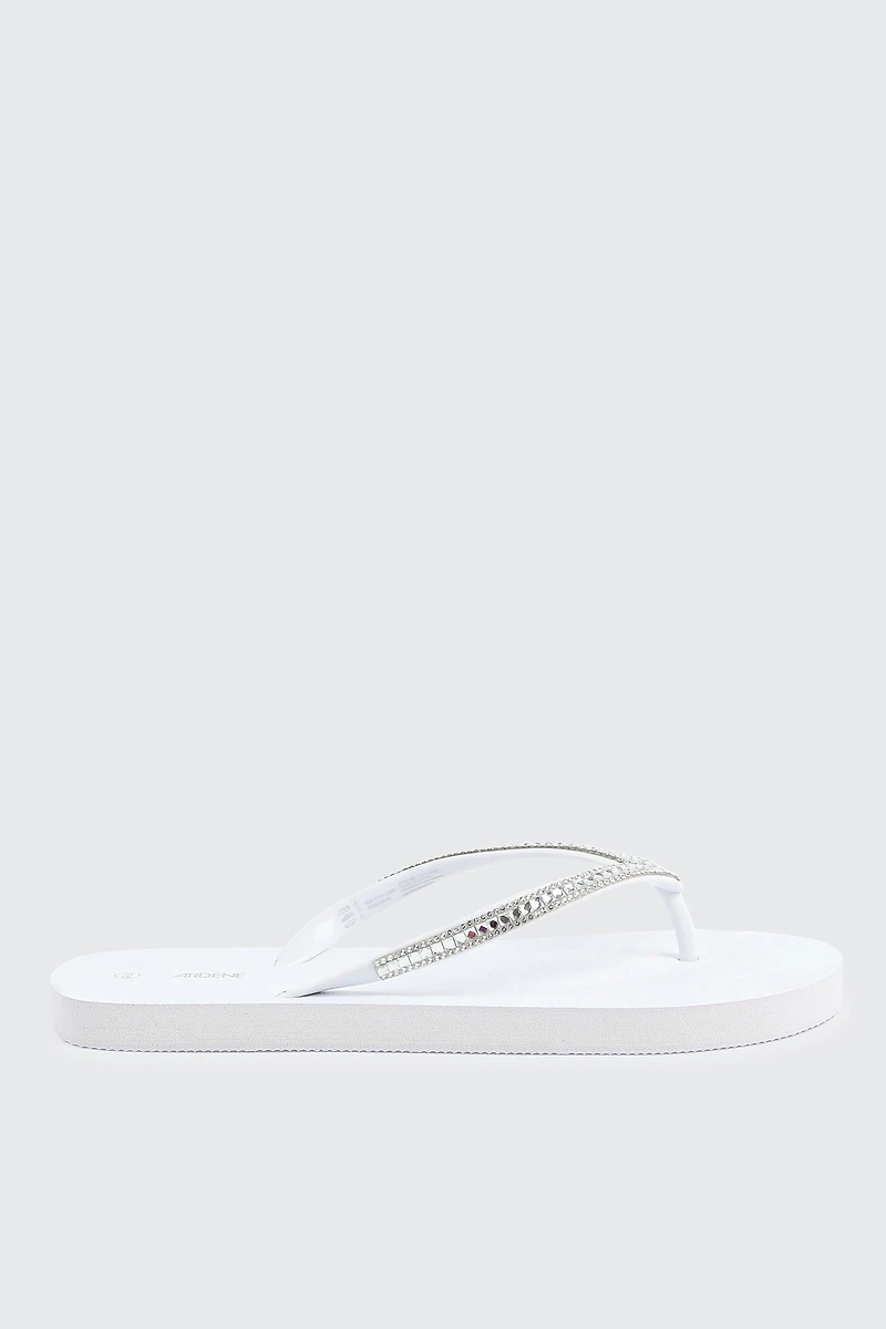 Rhinestone Straps Flip Flops