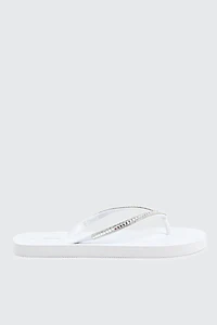 Rhinestone Straps Flip Flops