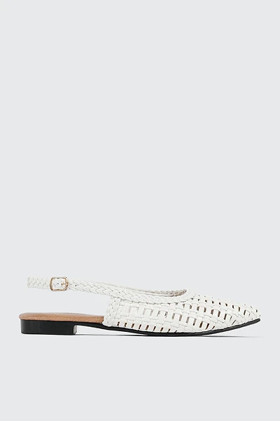 Pointed Toe Slingback Flats