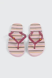 Printed Braided Flip Flops