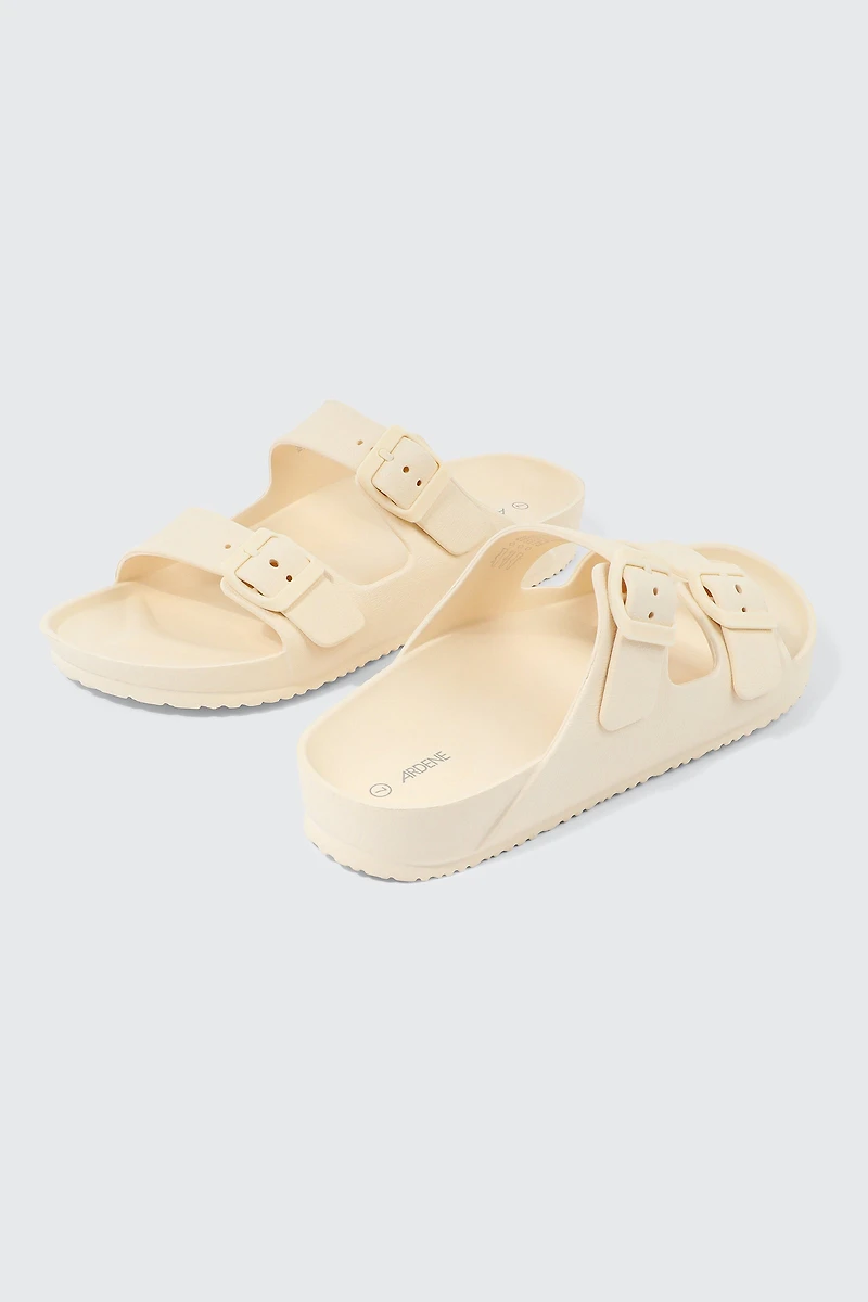 Two-Strap Slide Sandals