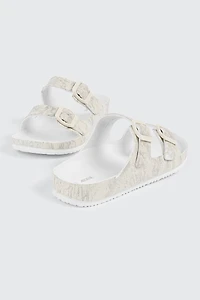 Two-Strap Slide Sandals