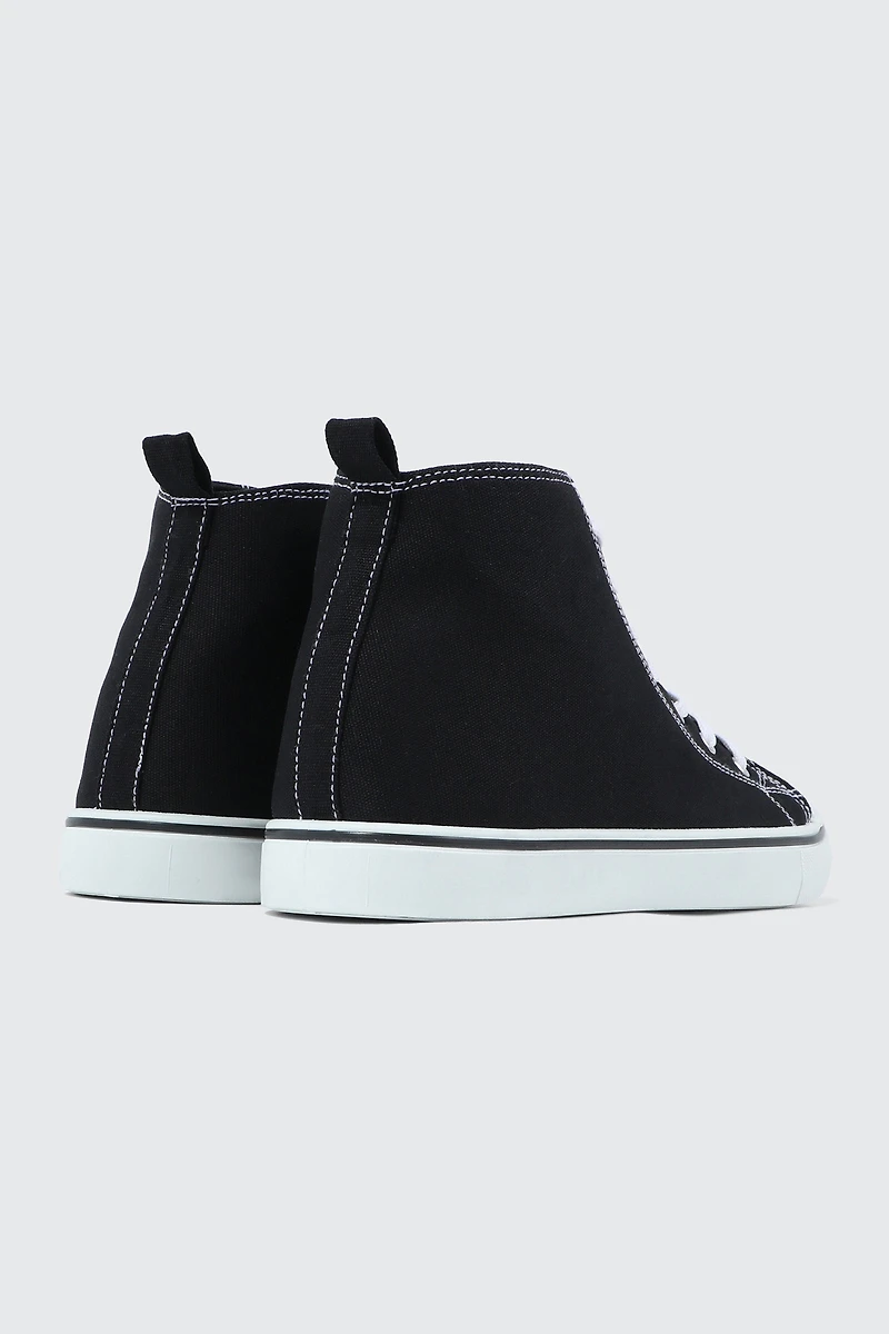 High Top Toe Cap Sneakers