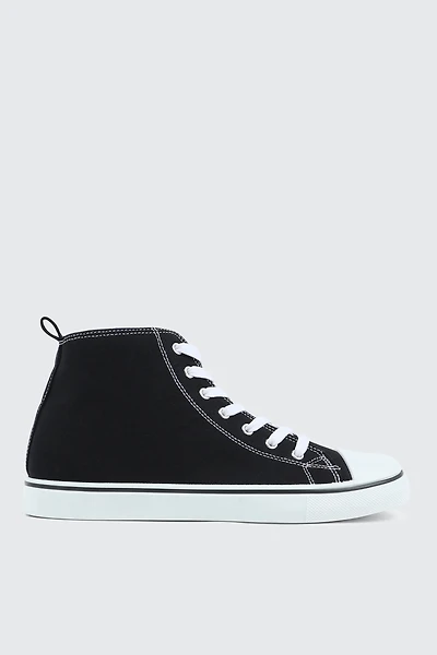 High Top Toe Cap Sneakers