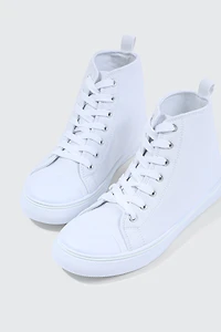 High Top Toe Cap Sneakers