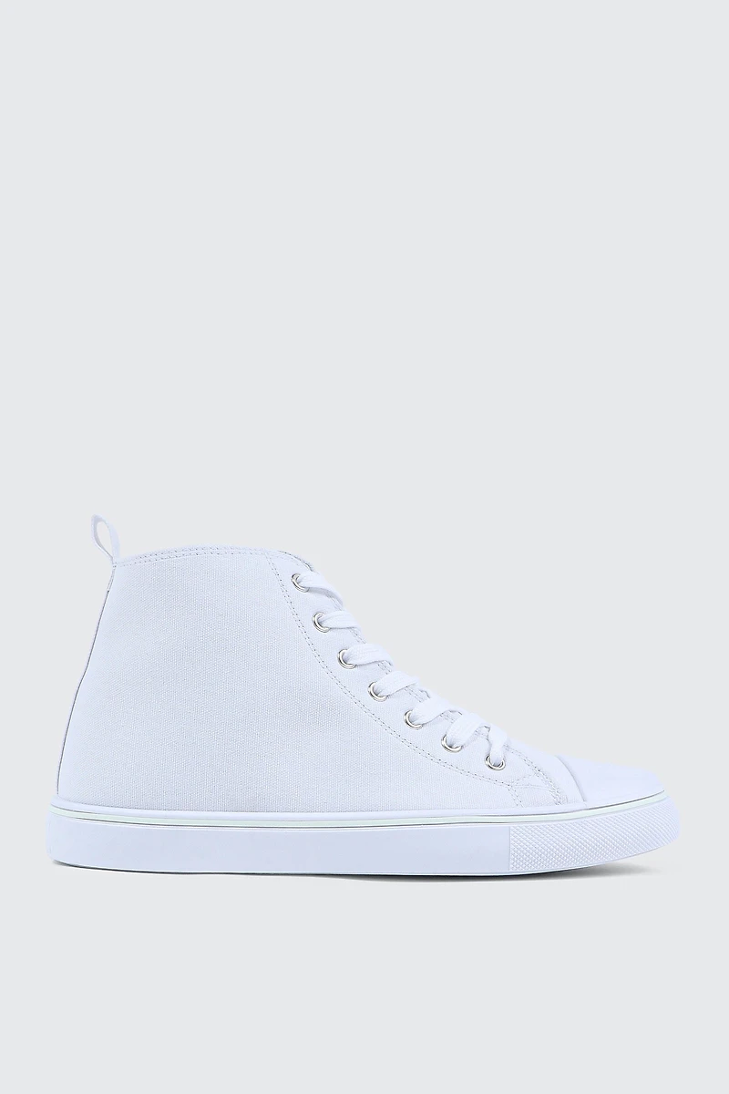 High Top Toe Cap Sneakers