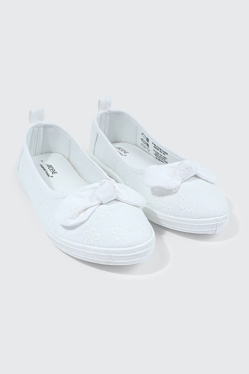 Slip On Sneakers with Bow