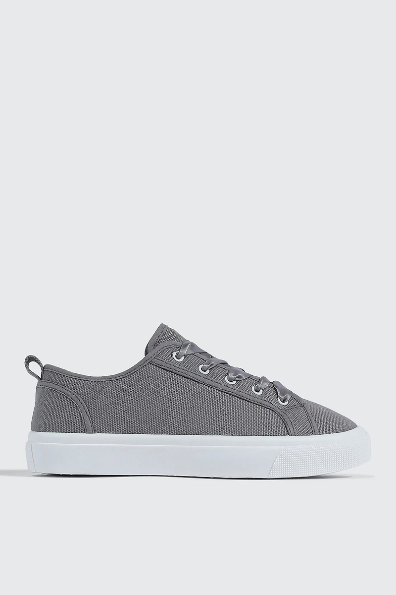 Canvas Lace Up Sneakers