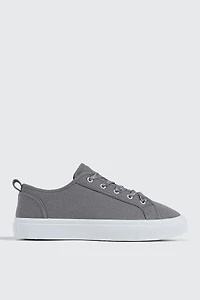Canvas Lace Up Sneakers