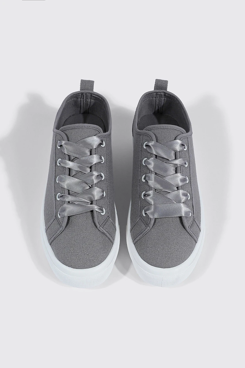 Canvas Lace Up Sneakers