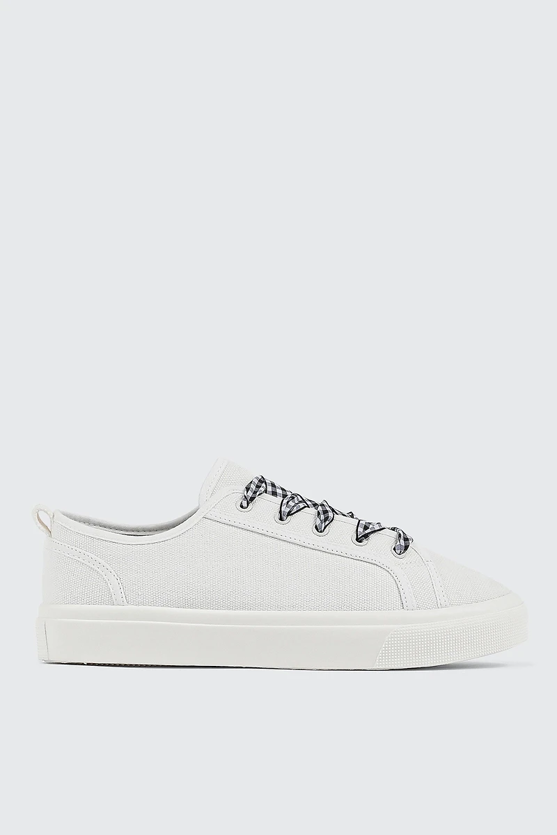Canvas Lace Up Sneakers