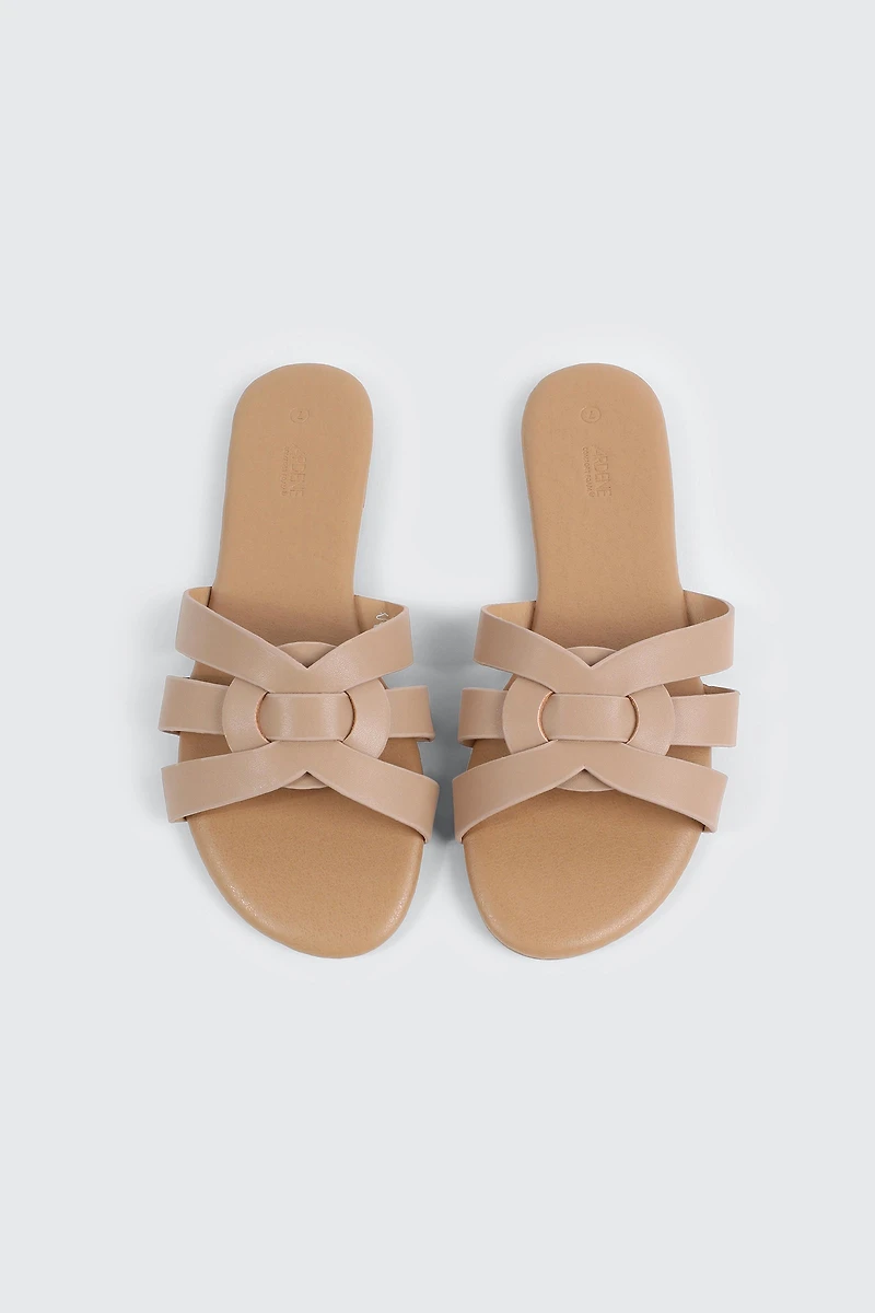Sandales à brides tressées