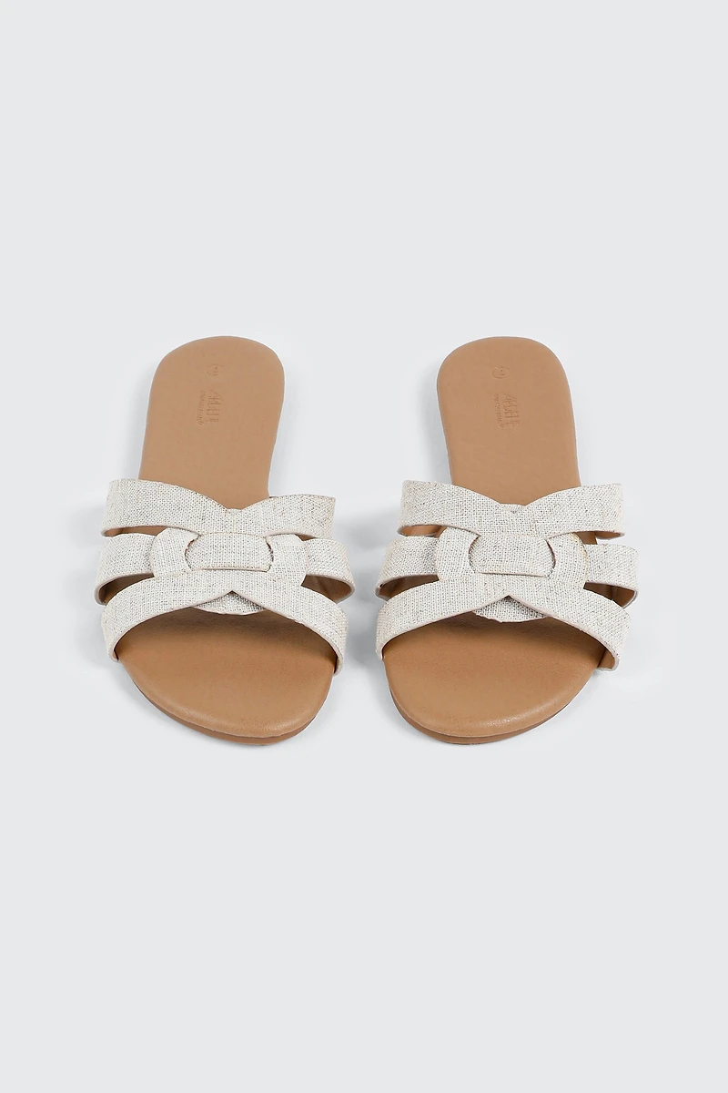 Sandales à bride tressée