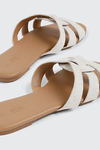 Sandales à bride tressée
