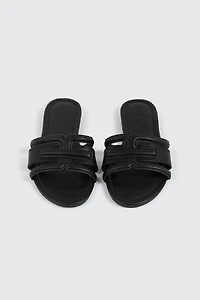Round Toe Flat Sandals