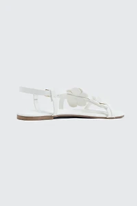 3D Floral Flat Sandals