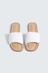 Square Toe Slide Sandals