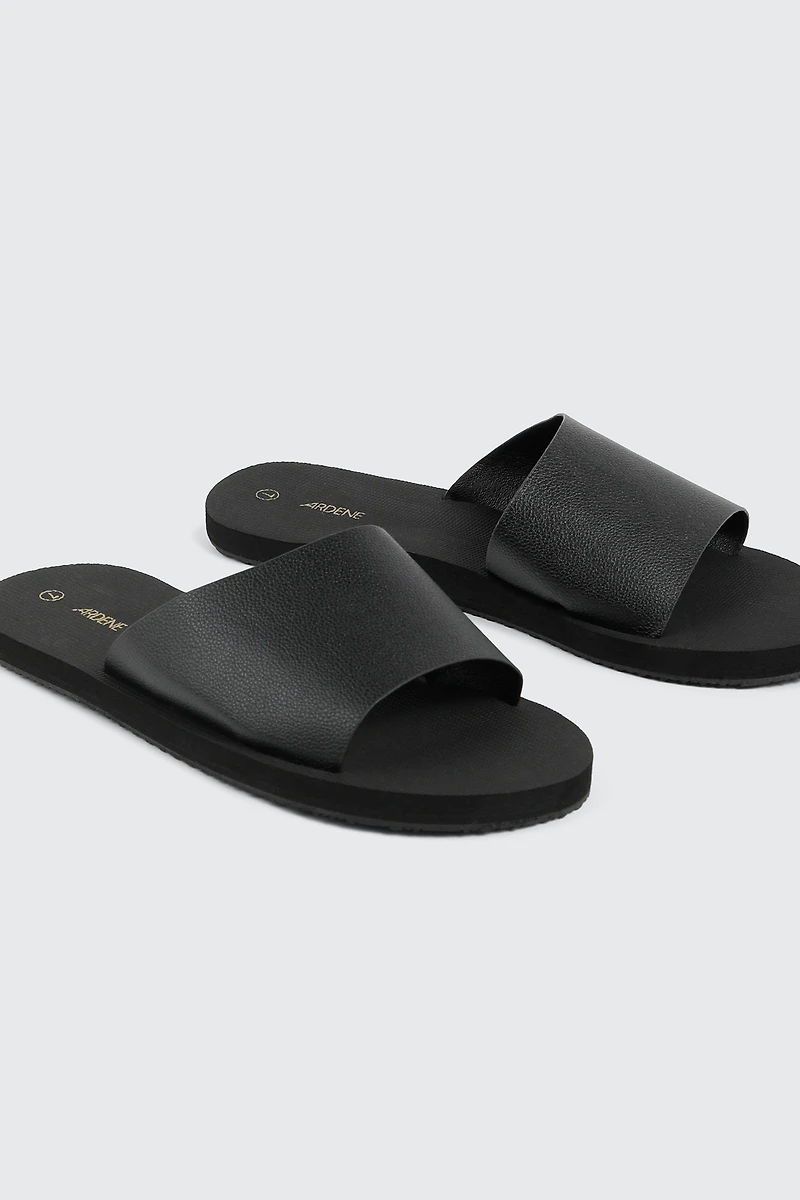 Faux Leather Sport Sandals