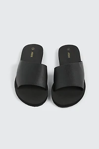Faux Leather Sport Sandals