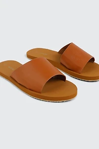 Faux Leather Sport Sandals