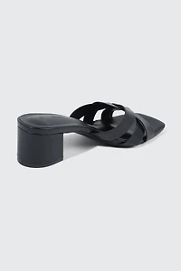 Braided Strap Heel Sandals