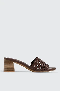 Mules à talon block