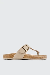 Cork T-Strap Sandals