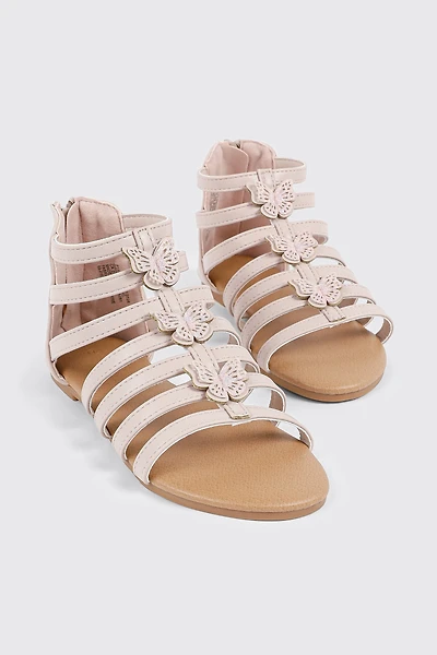 Glitter Butterfly Gladiator Sandals