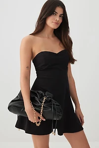 Faux Leather Shoulder Bag