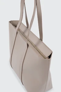 Faux Leather Tote Bag