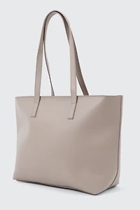 Faux Leather Tote Bag