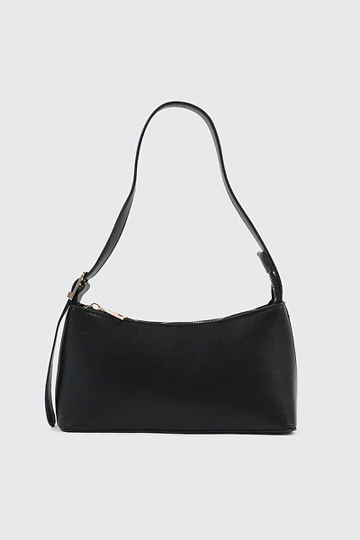 Faux Leather Shoulder Bag