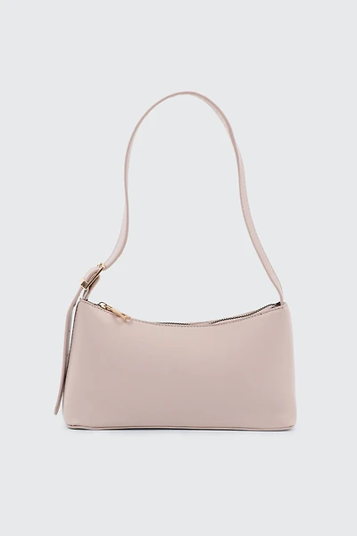 Faux Leather Shoulder Bag