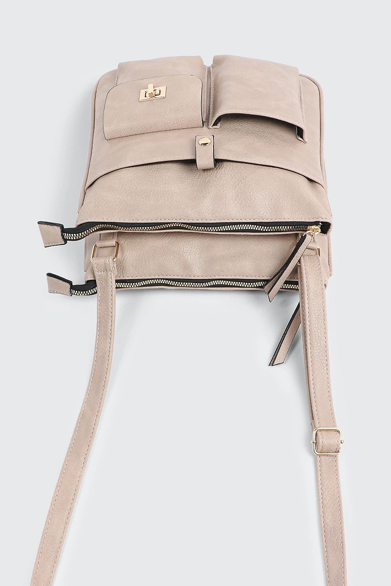 Sac bandoulière à poches multiples