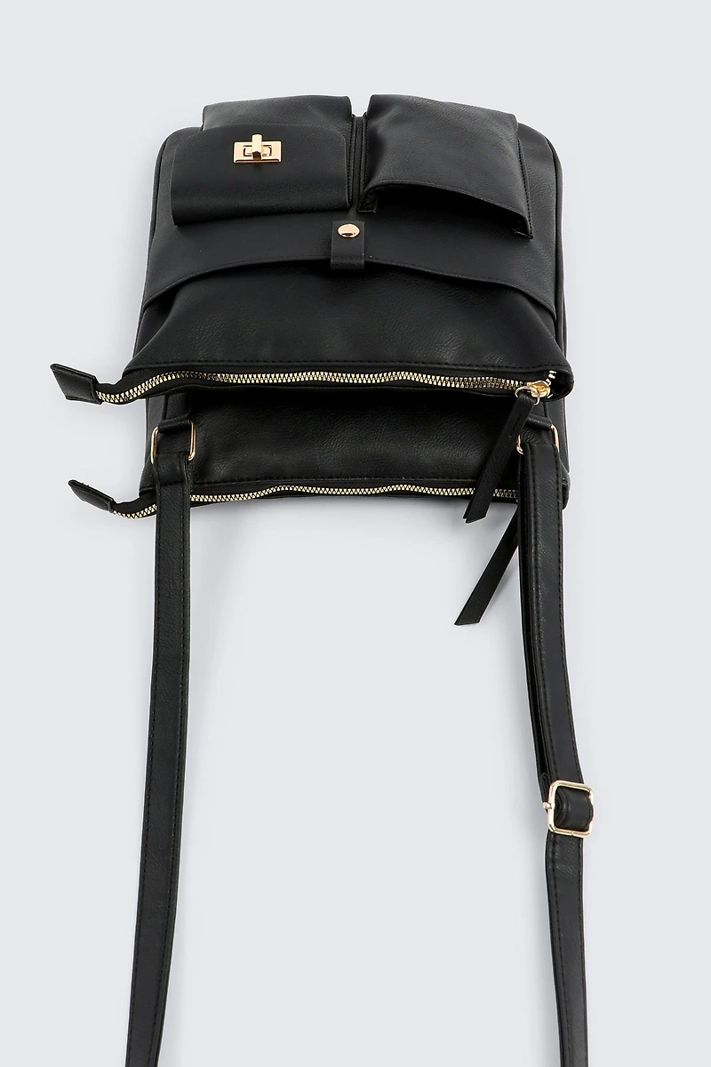 Sac bandoulière à poches multiples