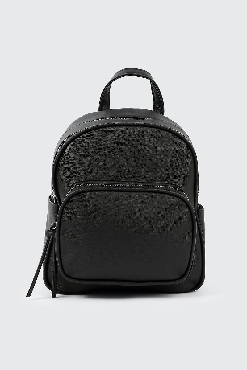 Faux Leather Backpack