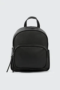 Faux Leather Backpack