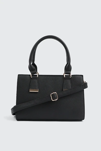 Sac à main structuré en faux cuir