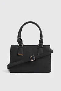 Sac à main structuré en faux cuir