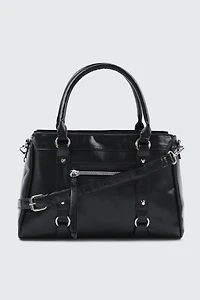 Sac fourre-tout en faux cuir froissé