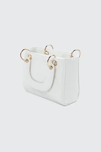 Small Tote Bag with Bow Detail