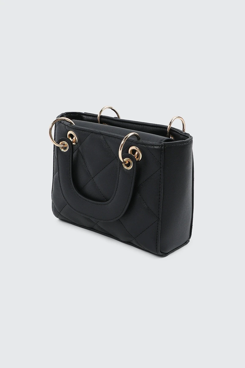 Small Tote Bag with Bow Detail