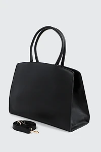 Large Faux Leather Tote Bag